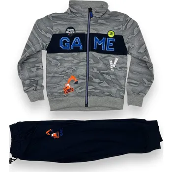 Kugo Chlapecká šedá tepláková souprava Barva: Šedá, Velikost: 86