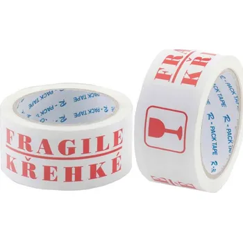 Lepicí páska Lepicí páska s textem - 50 mm x 66 m / křehké