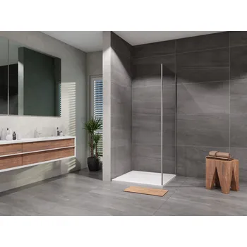 Lansanit Boční stěna Vati SPR 900, chrom/čiré sklo