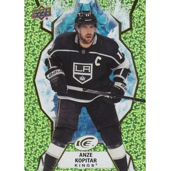 Sběratelská karetní hra paralel karta ANZE KOPITAR 21-22 UD Ice Green číslo 37