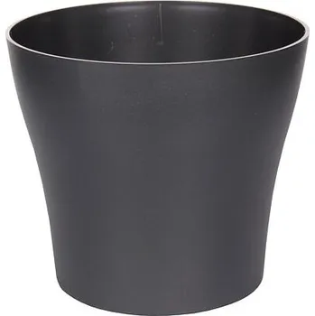 Květináč Tulipan Mat květináč antracitová průměr 24 cm