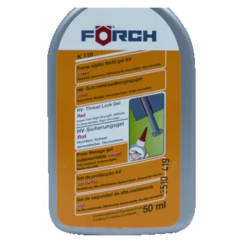 Tmel Förch Vysokoviskózní gel na zajištění závitových spojů K119 50 g (Červené = vysoká pevnost )