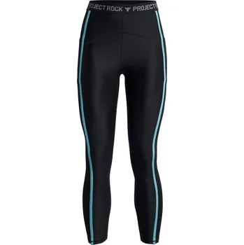 Dámské legíny Dámské kompresní 7/8 legíny s vysokým pasem Under Armour PJT ROCK HG ANKL LG TG W černé 1377463-001 - S | UK 13 | US 14