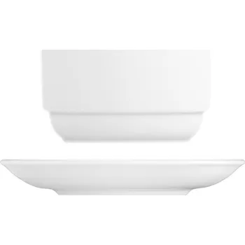 G. Benedikt | Šálek na polévku s podšálkem, bílý, 460 ml, Praha