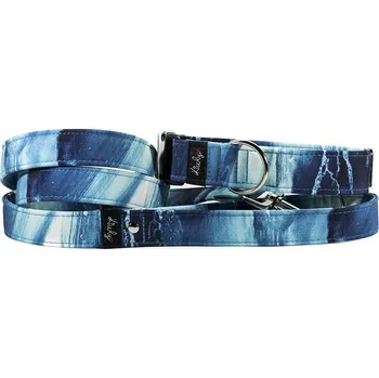 Obojek pro psa Obojek HAPPYZOO BY KIWLY softshell Moře 3x32-48cm (DOPRODEJ)