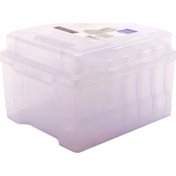 Úložný box Vaessen Creative Plastový box organizér jednobarevný 21x18,5x14cm