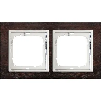 Timex Dřevěný rámeček Opus Premium Plus wenge / chrom, dvojnásobný