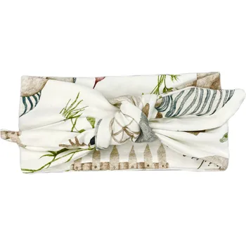 Čelenka Mimilove Čelenka s mašlí 0-6 měsíců Krtek White