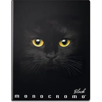 PIGNA Monocromo Black A4 šitý, náhodný motiv, linka