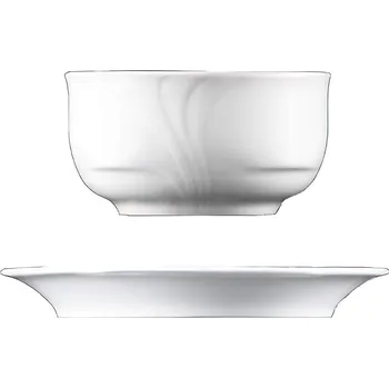 Lilien | Šálek na polévku bez ouška s podšálkem, bílý, 340 ml, Désirée