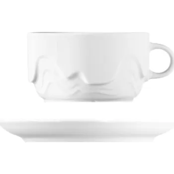 G. Benedikt | Šálek s podšálkem, bílý, 320 ml, Melodie