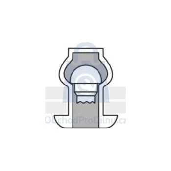 Nýt Nýt trhací těsnící, plochá hlava, měď/ocel 3,2 x 9, balení 500 ks