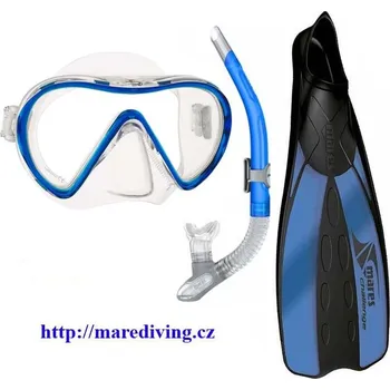 Ploutve Maska + Šnorchl + Ploutve - MARES ŠNORCHLOVACÍ SET Žlutá 42 / 43