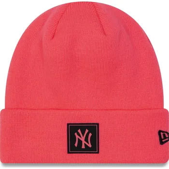 Čepice Pánská čepice New Era MLB NEON TEAM CUFF BEANIE NEW YORK YANKEES růžová 60292628