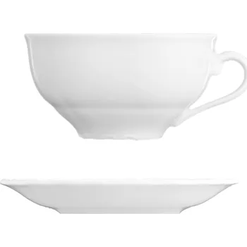 G. Benedikt | Šálek nízký s podšálkem, bílý, 230 ml, Verona