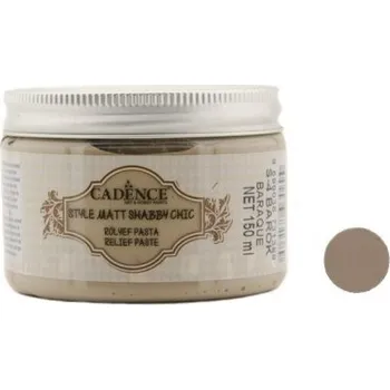 Speciální výtvarná barva Reliefní pasta křídová Shabby Chic světle hnědá barok 150 ml -