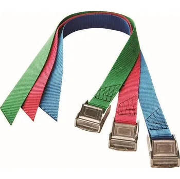 Upínací popruh Rychloupínací popruh s přezkou, délka 55 cm, modrý, přišitý k síti