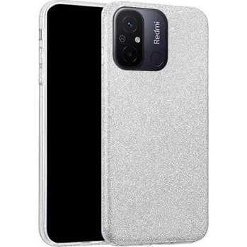 Shining Case pro Xiaomi Redmi 12C, stříbrné