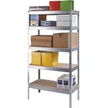 MEVA-TEC Bezšroubový policový regál s MDF - zink. 175 kg/pol