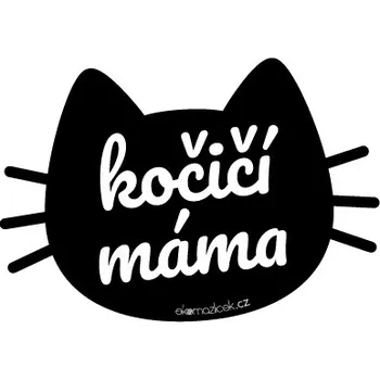 Samolepicí dekorace na vozidlo Samolepka na auto KOČIČÍ MÁMA