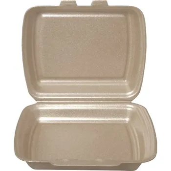 Jednorázové nádobí Menubox EPP 1-dílný, 2 zámkový, natural - 125 ks