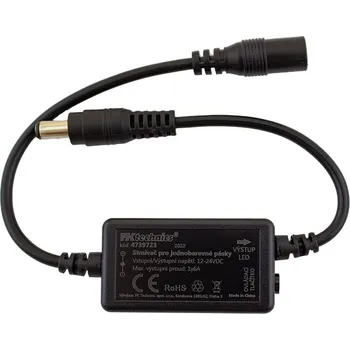Příslušenství pro LED osvětlení FK technics Stmívač a přijímač pro jednobarevné LED pásky, RF, 1x6A, 4zónový systém
