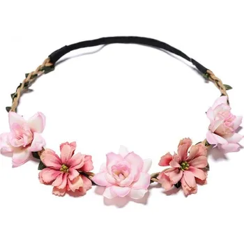 Ozdoba do vlasů Carla Dámský věnec do vlasů Louru růžová Univerzální