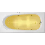 ARTTEC RHEY SURF + CHROMO 190 x 80 cm hydromasážní akrylátová vana PAN04375