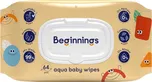 Beginnings Aqua Baby Wipes 64 ks