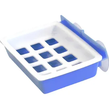 Mýdlenka PETRAplast Plastová mýdlenka s přísavkou 13 x 8,5 cm Barva: Šedá