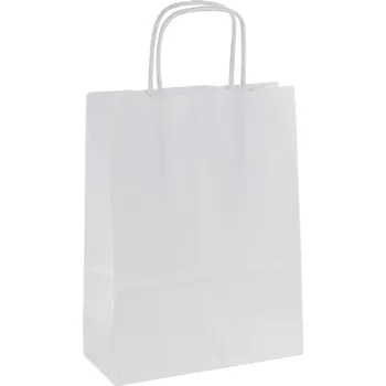 Dárková taška Tašky papírové kraft kroucená ucha - 180 x 80 x 240 mm