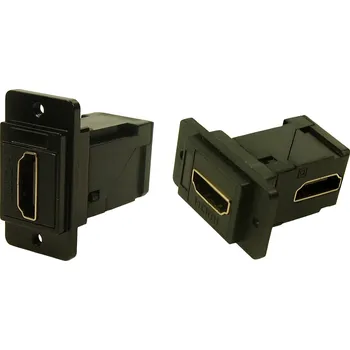 Elektrická zásuvka Cliff CP30753MB3 HDMI adaptér zásuvka, vestavná černá 1 ks