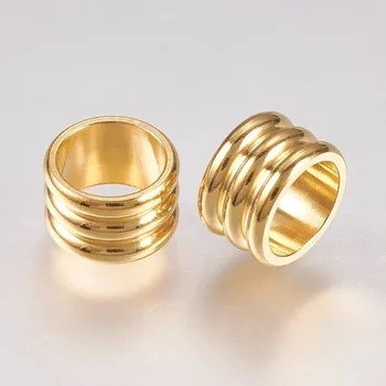 Dětské navlékací korálky Nerezový korálek 8 x 5 mm