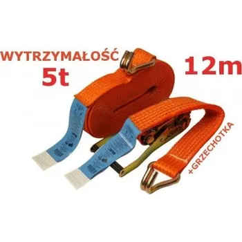 Upínací popruh řemen Transportní 12m 5t 50mm Se Zajišťovačem MZR 04644