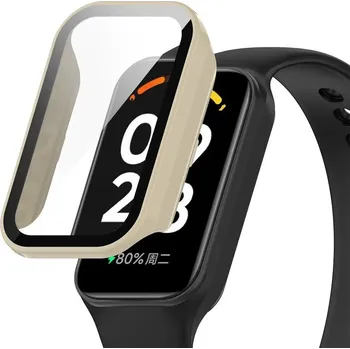 Příslušenství k chytrým hodinkám Ochranný kryt pro Redmi Smart Band 2 GL a Amazfit Band 7 - Béžový