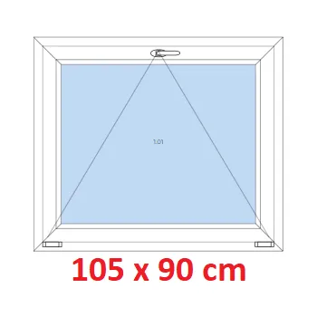 Okno Soft Plastové okno 105x90 cm, sklopné