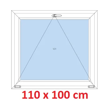Okno Soft Plastové okno 110x100 cm, sklopné