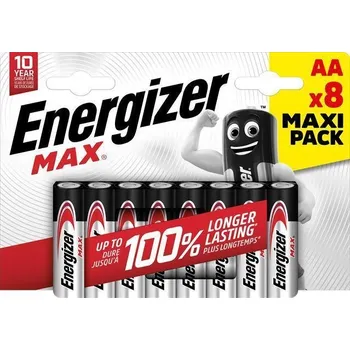 Článková baterie Baterie "MAX", AA, 8 ks, ENERGIZER