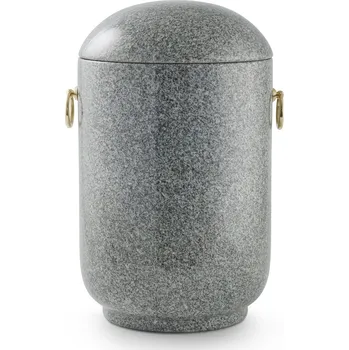 Smuteční dekorace Urna žulová šedá (Pohřební urna)