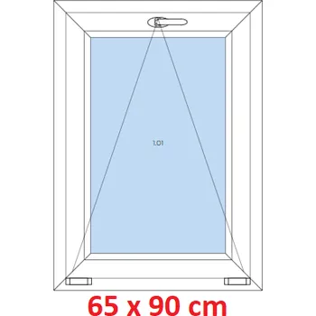 Okno Soft Plastové okno 65x90 cm, sklopné