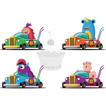 Jedlá dekorace na dort Caketools Jedlý papír "Monstra 4" A4