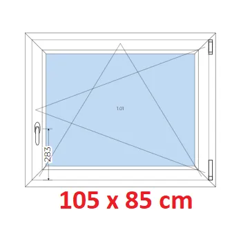 Okno Soft Plastové okno 105x85 cm, otevíravé a sklopné