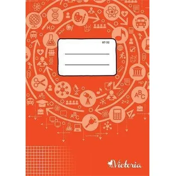 Sešit Sešit, čtverečkovaný, A4, 32 listů, VICTORIA