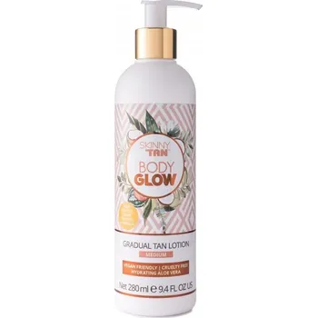 Přípravek na opalování Skinny Tan Body Glow 280ml lotion medium tělové mléko pro postupné opálení