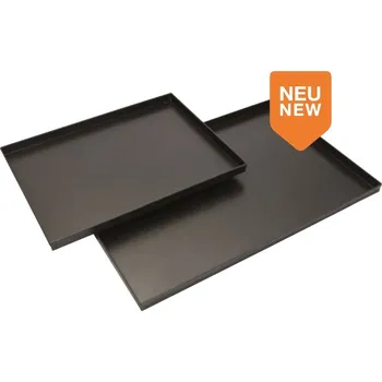 Lopata na pizzu Plech na pizzu, 350 x 500 x 25 mm, modrá ocel, SCHNEIDER