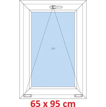 Okno Soft Plastové okno 65x95 cm, sklopné