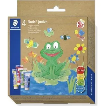Speciální výtvarná barva Prstové barvy "Noris Junior", 4 barvy, STAEDTLER 8814 D