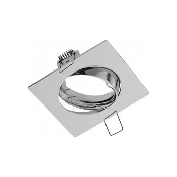 Svítidlo GTV Stropní bodové svítidlo PORTO-K, IP20, čtverec, chrom, s nastavením úhlu, TYP DT10