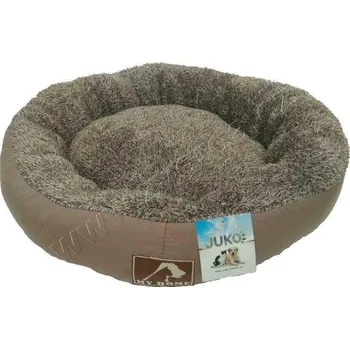 Pelíšek pro psa Pelíšek odolný My Home kruh hnědá M 63x11 cm