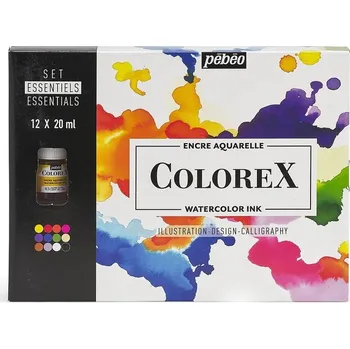 PEBEO akvarelové inkousty Colorex 20ml, 12ks
